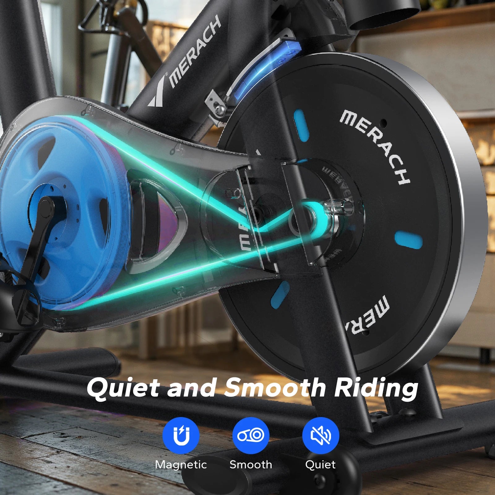 Magnetic Exercise Bike with App Fitness Courses