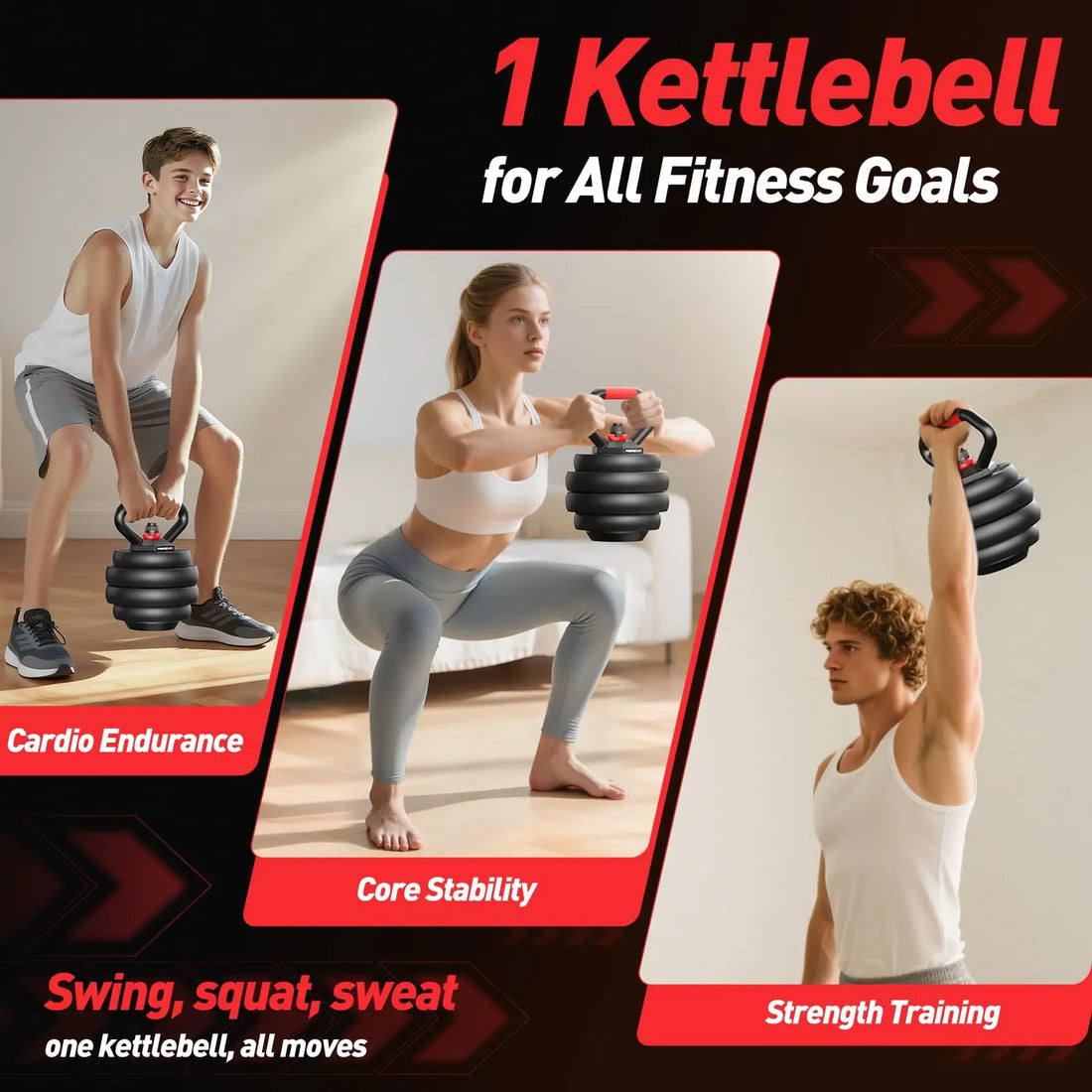 5-in-1 Adjustable Dumbbell Set for Home Gym
