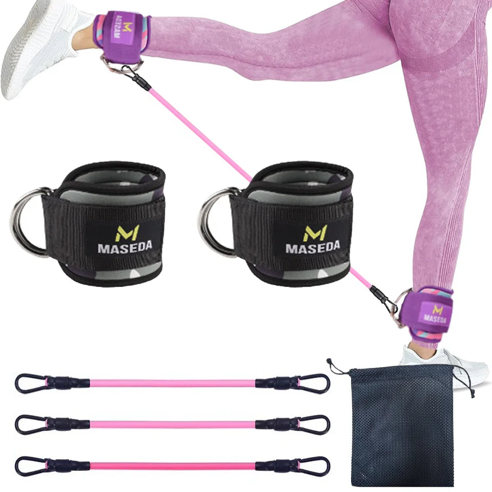 D-Ring Ankle Cuffs Resistance Training Straps Unisex