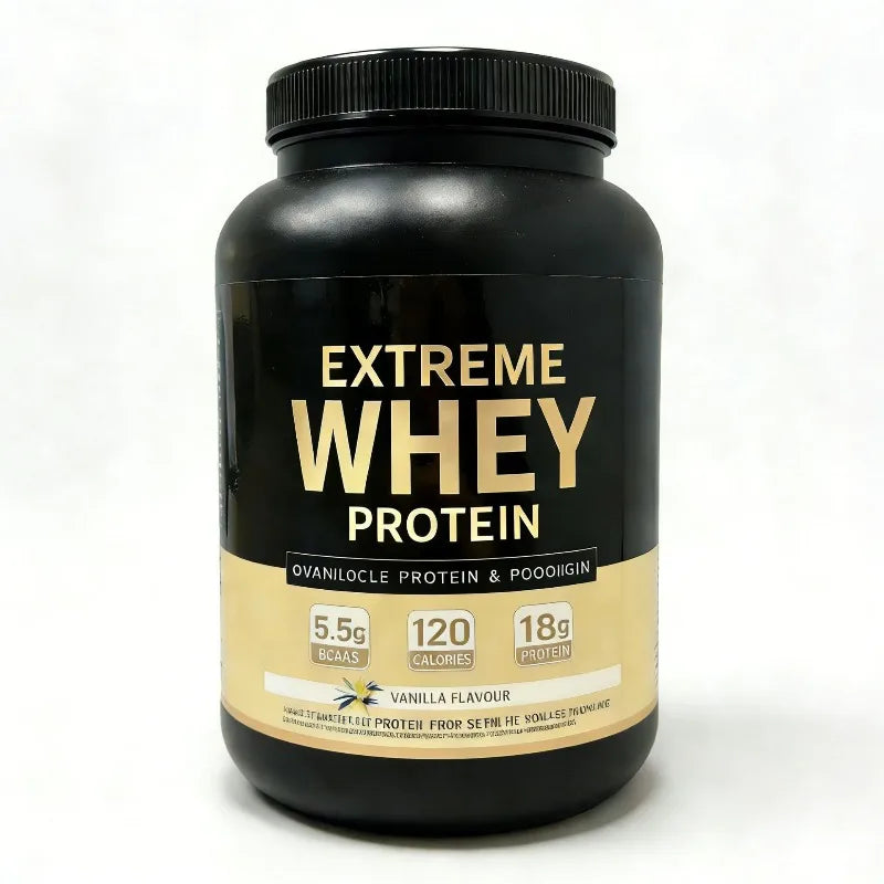 Vanilla Whey Protein Powder for Muscle Recovery Fitness