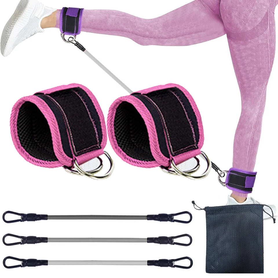 D-Ring Ankle Cuffs Resistance Training Straps Unisex