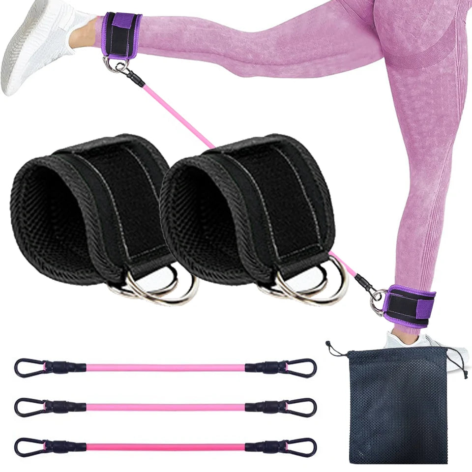 D-Ring Ankle Cuffs Resistance Training Straps Unisex