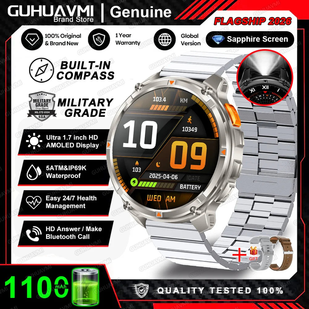 AMOLED GPS Bluetooth Smart Watch