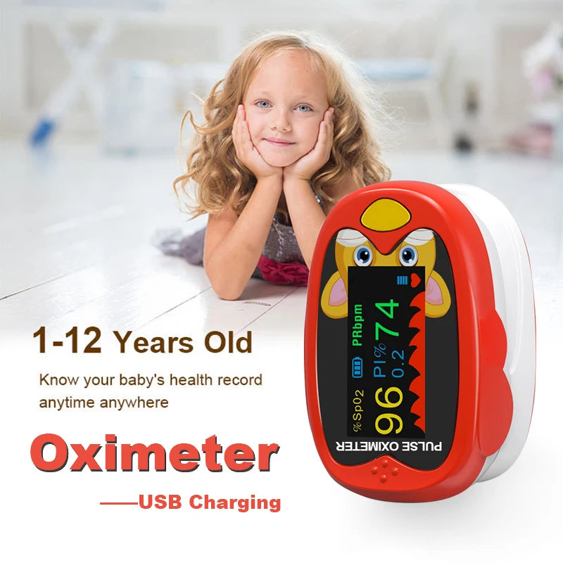 Children's Infrared Forehead Thermometer and Finger Pulse Oximeter