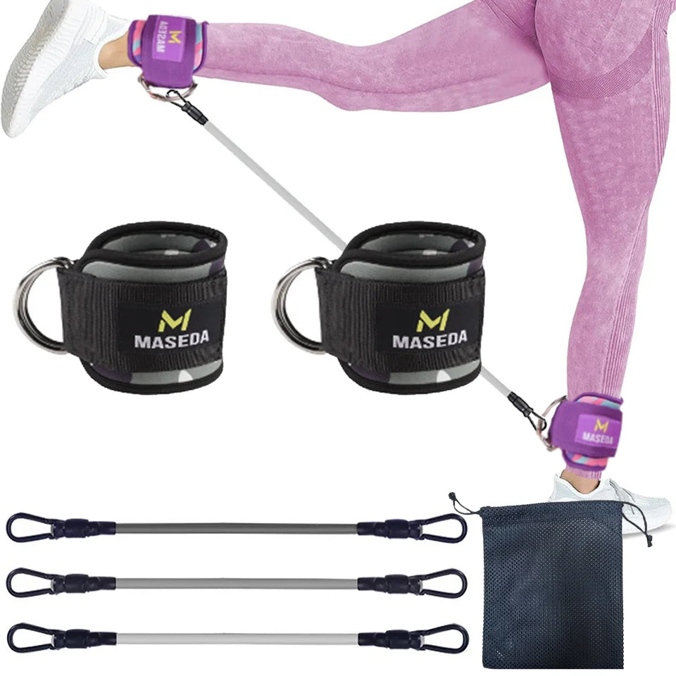 D-Ring Ankle Cuffs Resistance Training Straps Unisex