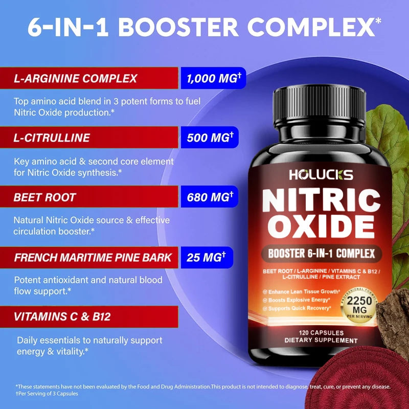 Nitric Oxide Booster Pre-Workout with Beet Root Supplement