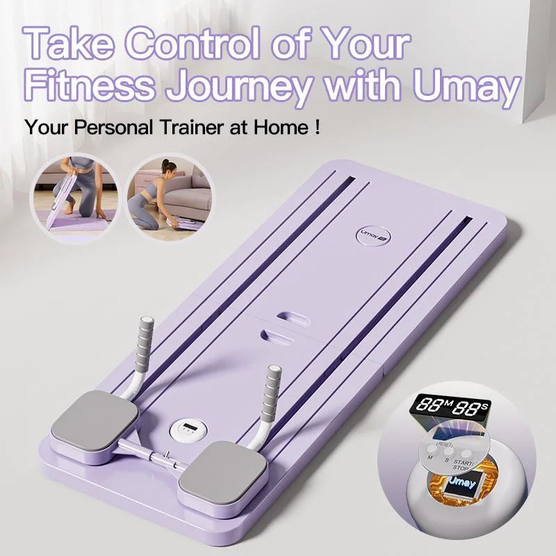 Multifunctional Pilates Board with Resistance Tubes