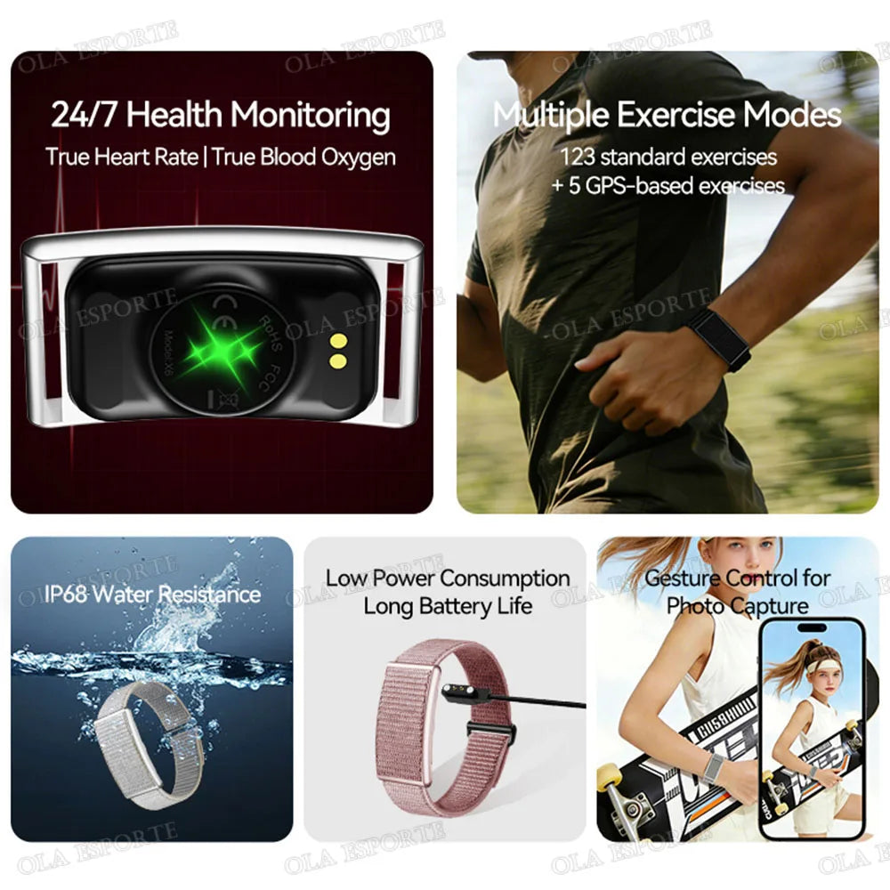 2026 Fitness Tracker Smart Bracelet with Heart Rate Monitor