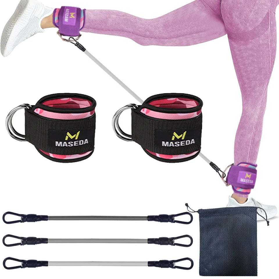 D-Ring Ankle Cuffs Resistance Training Straps Unisex