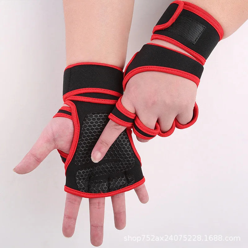 Workout Training Gloves with Wrist Support for Weightlifting Fitness