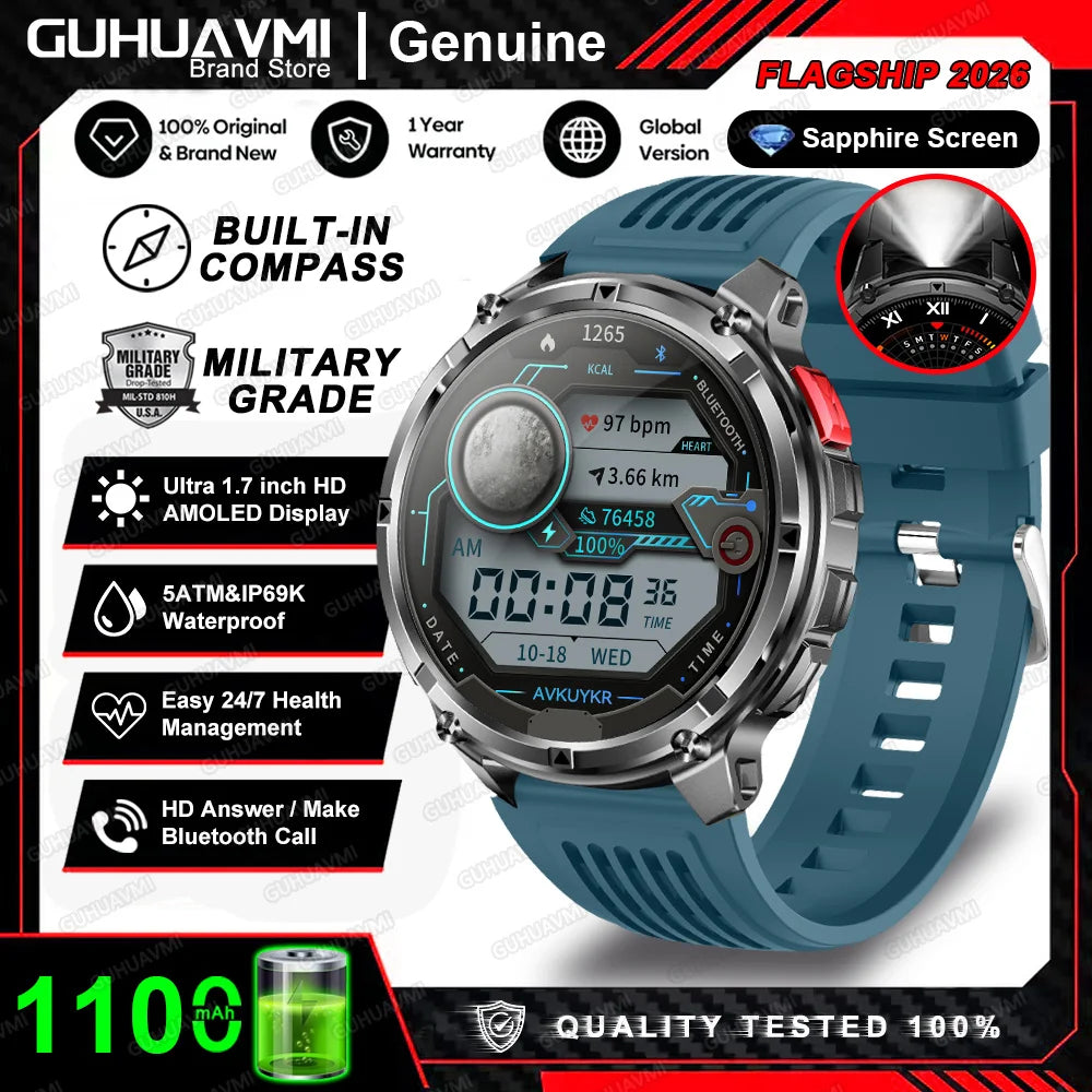 AMOLED GPS Bluetooth Smart Watch