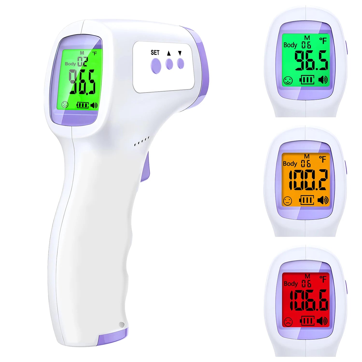 Digital Forehead Thermometer and Portable Finger Pulse Oximeter