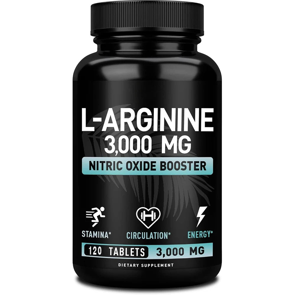 L-Arginine 3000mg Supplement for Energy and Endurance