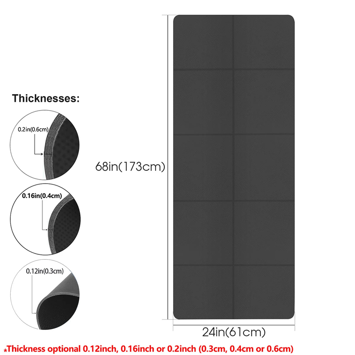 Foldable EVA Yoga Mat for Travel and Fitness