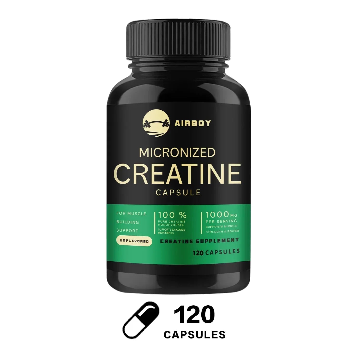 Creatine Monohydrate Capsules for Strength and Performance Support