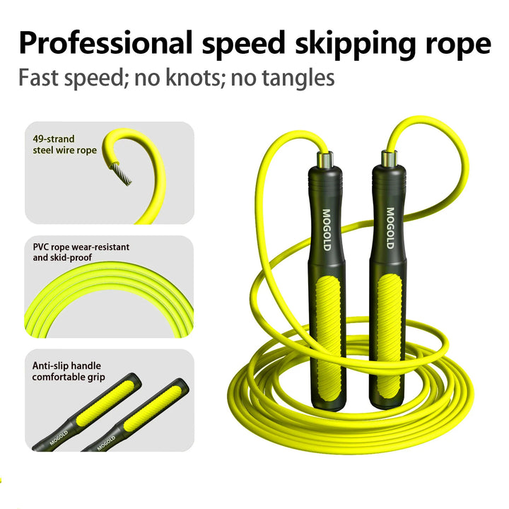 Professional Speed Skipping Rope Steel Core Fitness