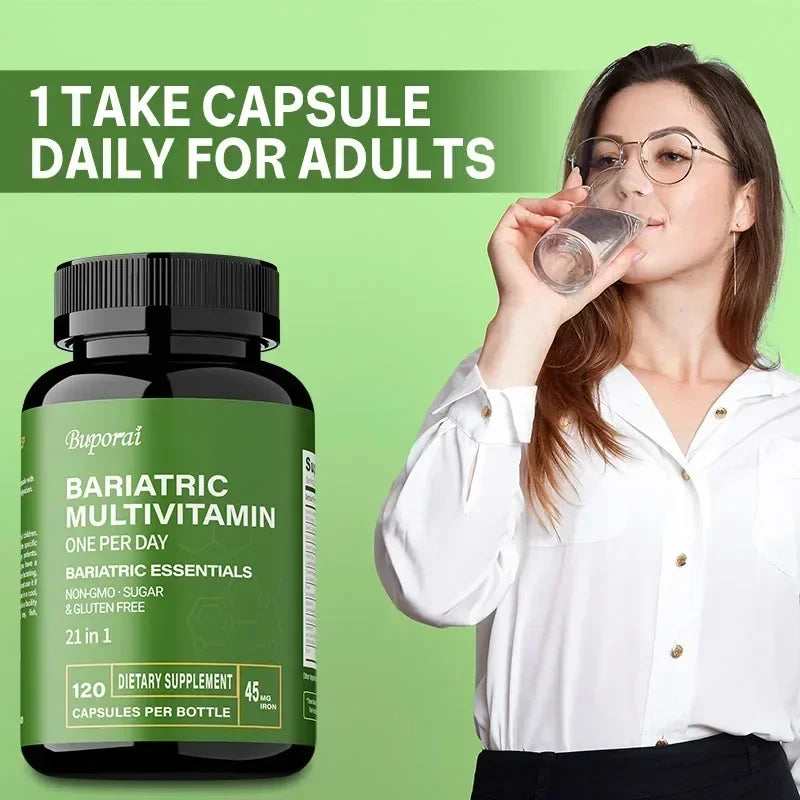 Bariatric Multivitamin Supplement with 21 Essential Vitamins Minerals