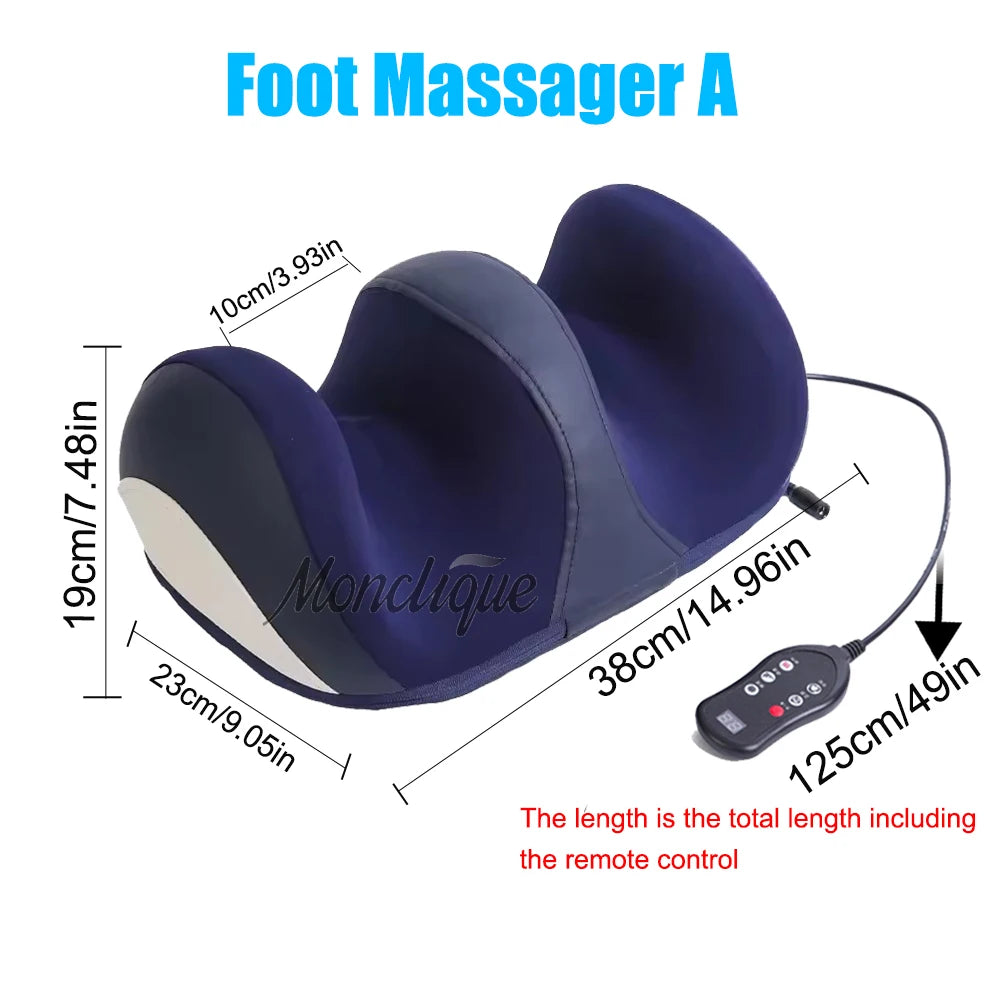 Extra Large Electric Foot Massager with Heat and Shiatsu