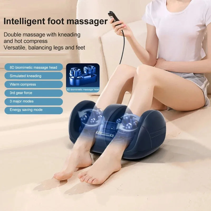 Extra Large Electric Foot Massager with Heat and Shiatsu