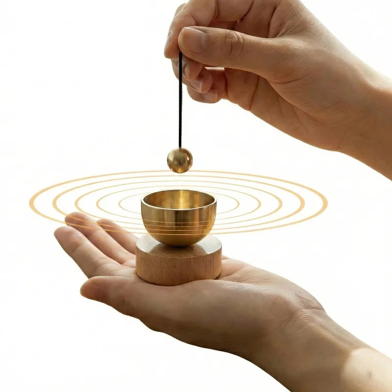 Mini Brass Singing Bowl for Yoga Meditation Relaxation Sound