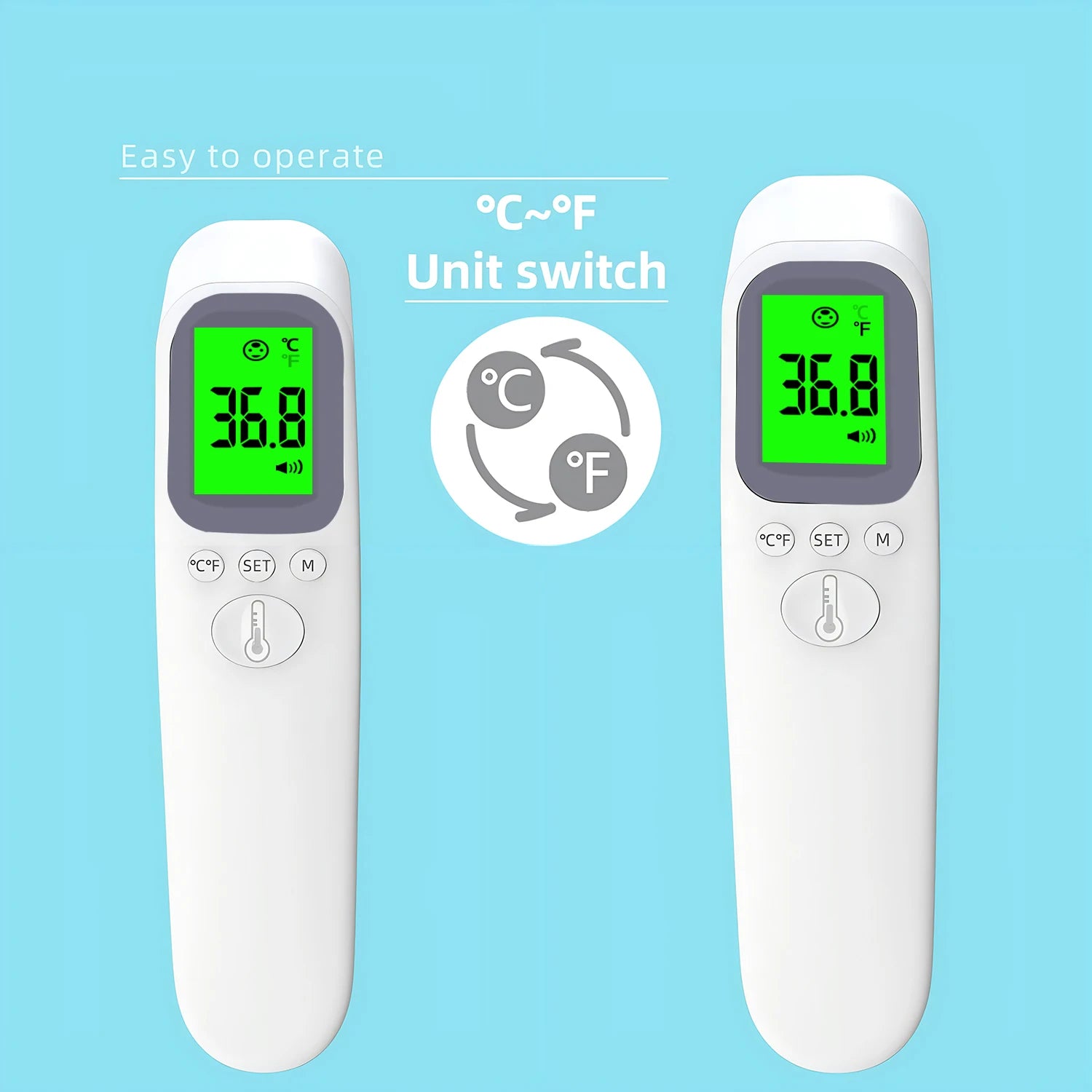 Children's Infrared Forehead Thermometer and Finger Pulse Oximeter