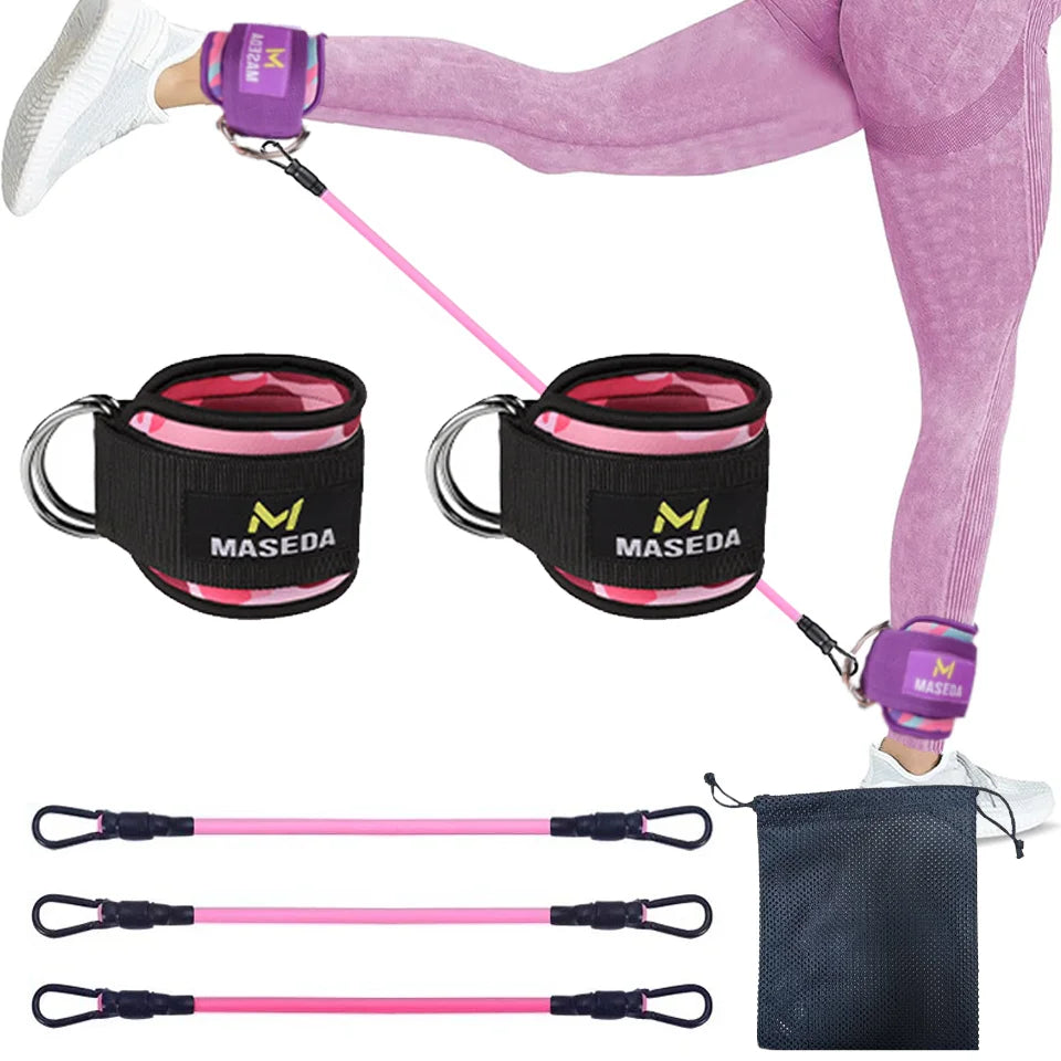 D-Ring Ankle Cuffs Resistance Training Straps Unisex