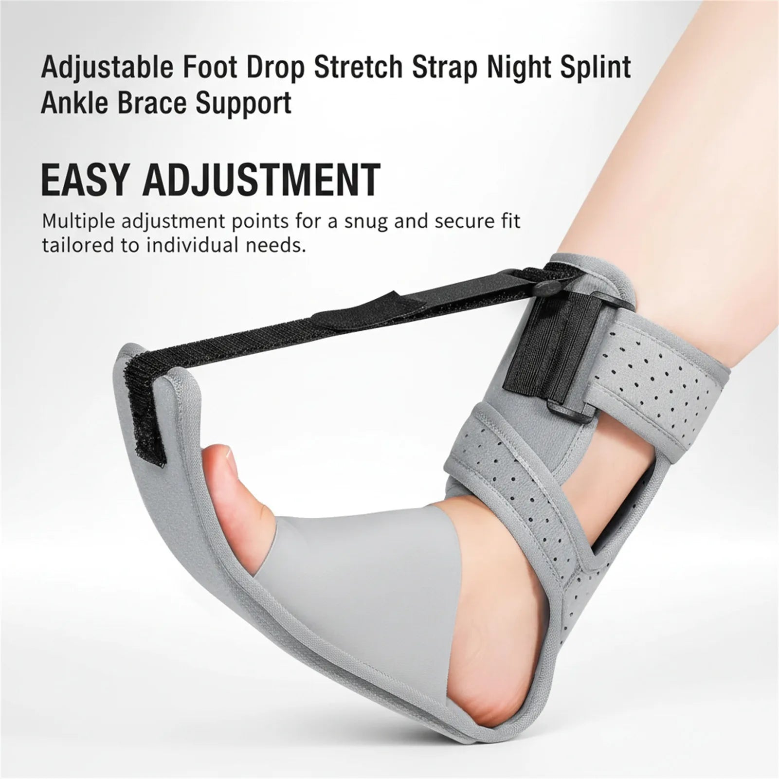 Adjustable Night Splint Ankle Brace Foot Support Strap