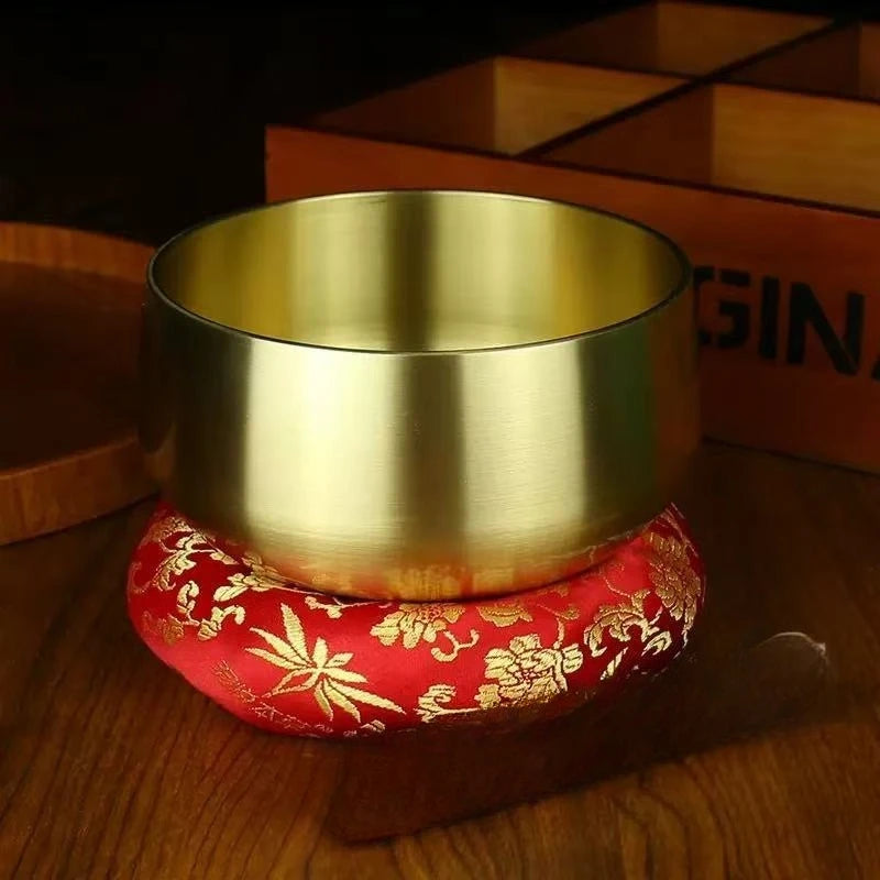 Japanese Brass Singing Bowl for Meditation and Relaxation