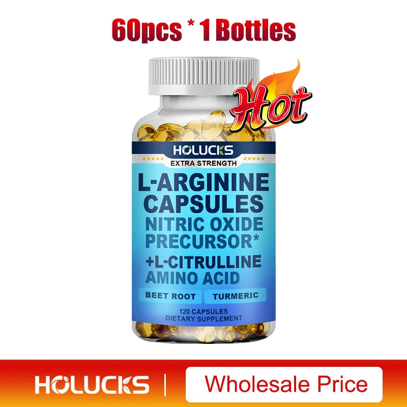 L-Arginine L-Citrulline Capsules for Energy and Performance