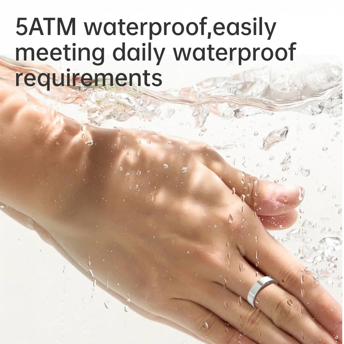 2026 Bluetooth Calling Smart Health Ring 5ATM Waterproof