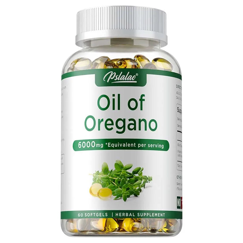 Oil of Oregano Capsules for Digestive Health Support