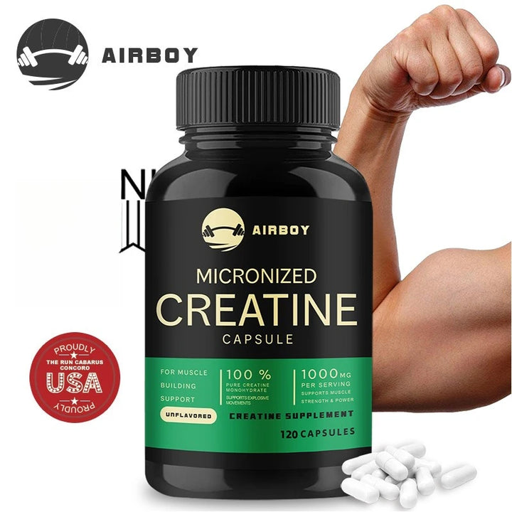 Creatine Monohydrate Capsules for Strength and Performance Support