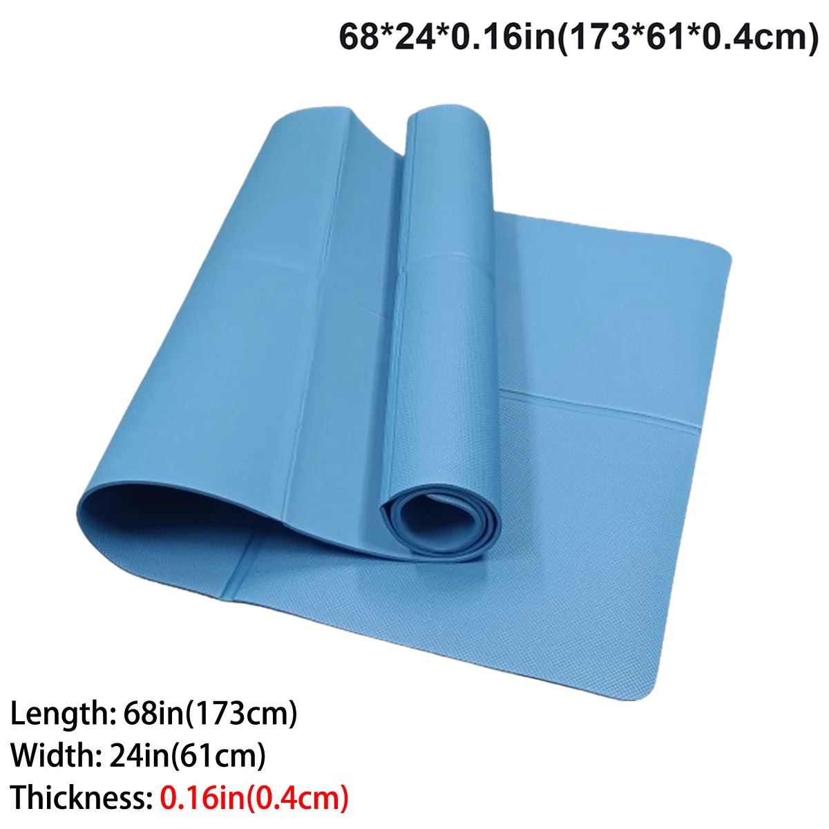 Foldable EVA Yoga Mat for Travel and Fitness