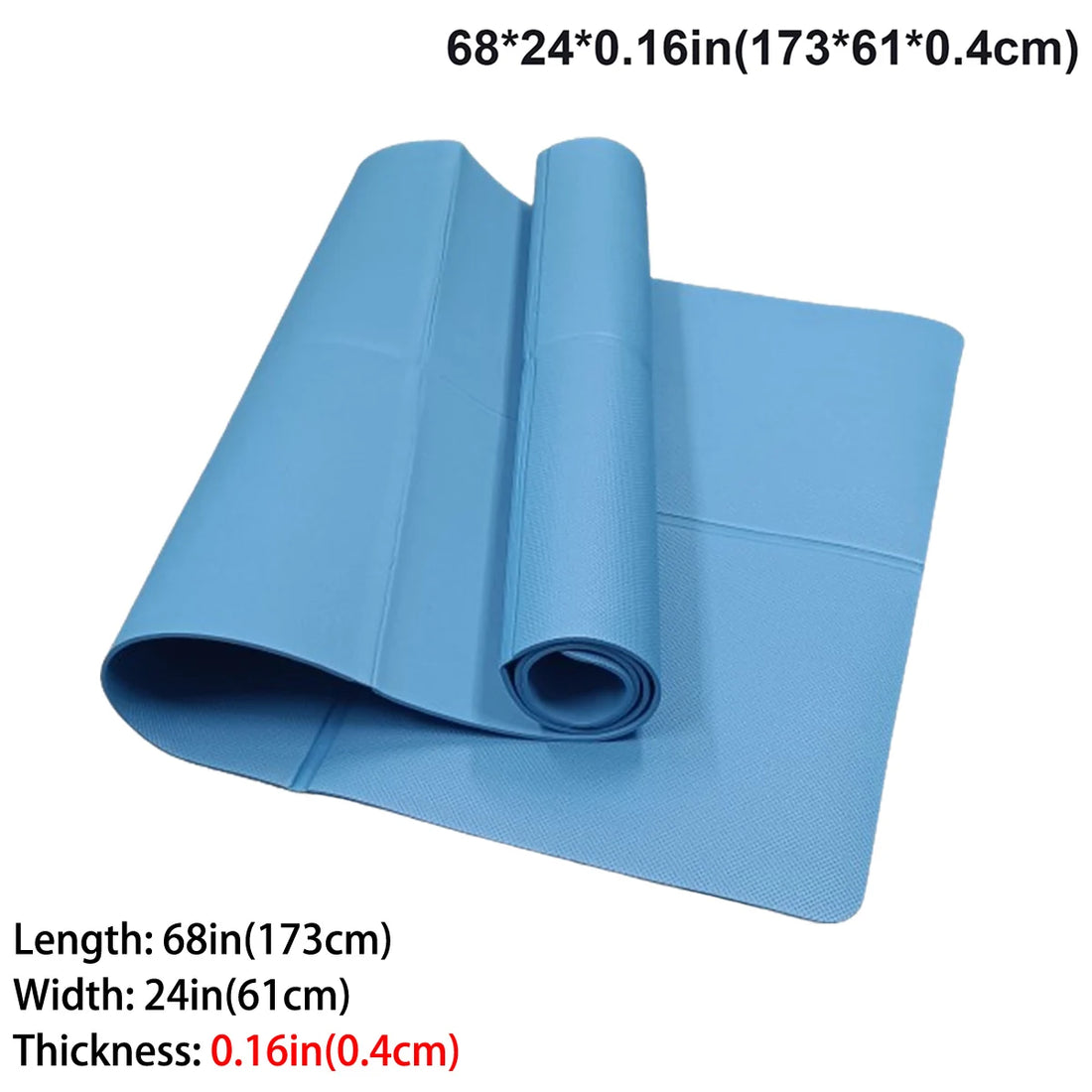 Foldable EVA Yoga Mat for Travel and Fitness
