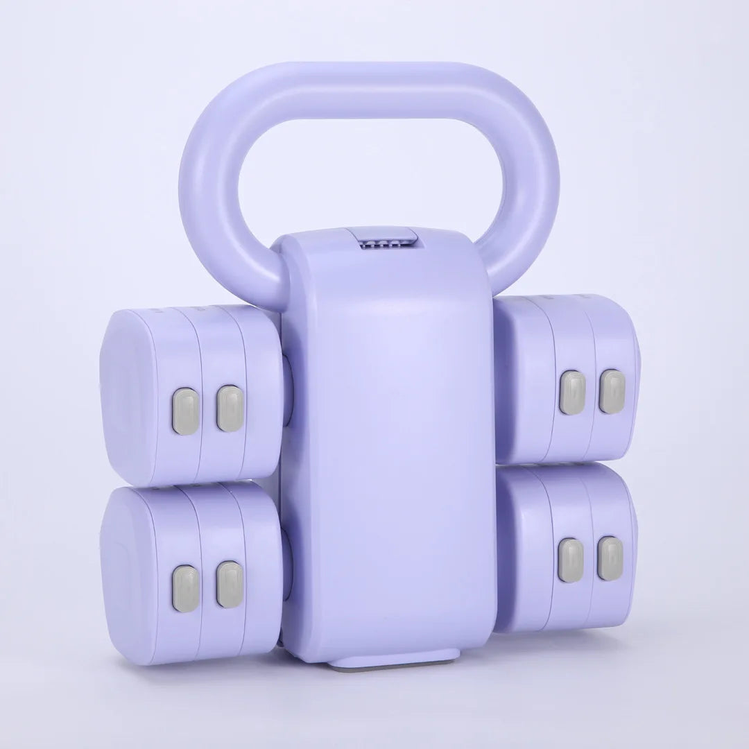 2-in-1 Adjustable Dumbbell and Kettlebell Fitness Set