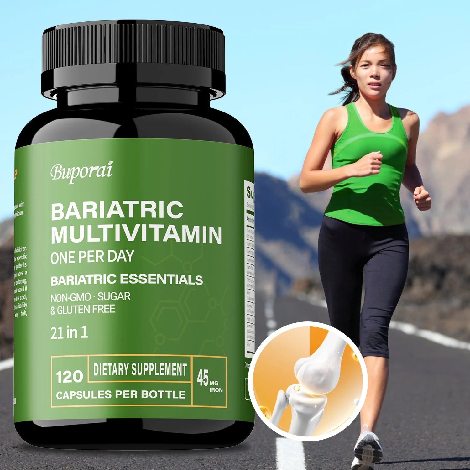 Bariatric Multivitamin Supplement with 21 Essential Vitamins Minerals