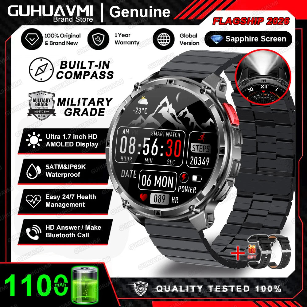AMOLED GPS Bluetooth Smart Watch
