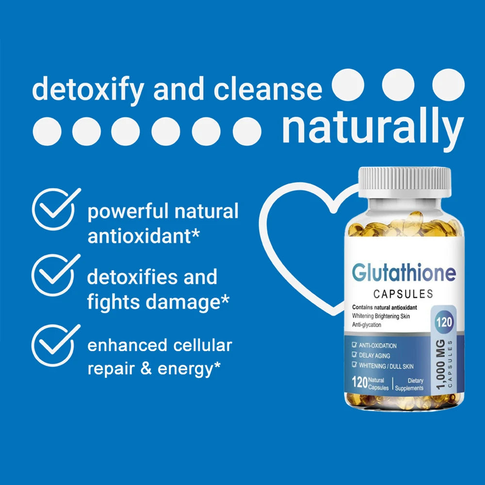 Glutathione 1000mg Capsules with Antioxidant Support Formula