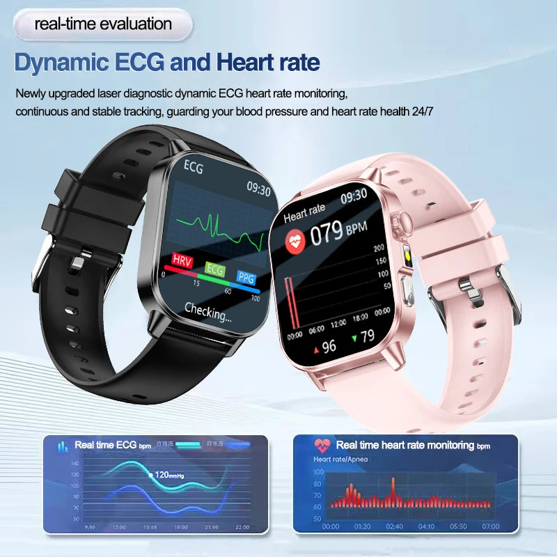 Men's ECG Bluetooth Calling Health Monitoring Smartwatch