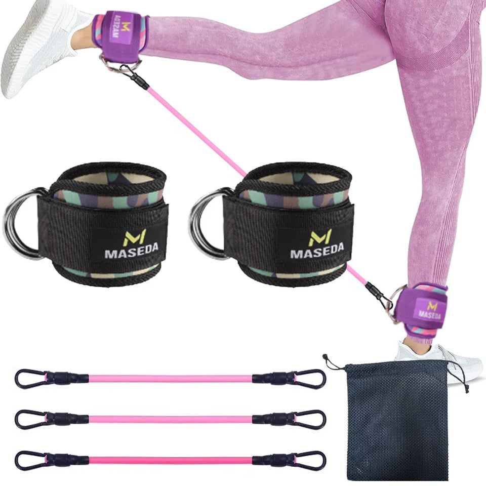 D-Ring Ankle Cuffs Resistance Training Straps Unisex
