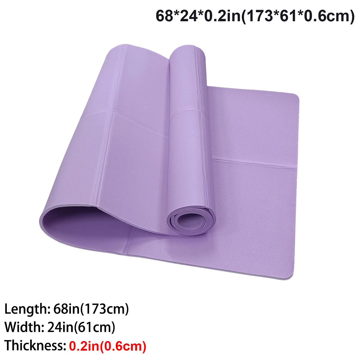 Foldable EVA Yoga Mat for Travel and Fitness