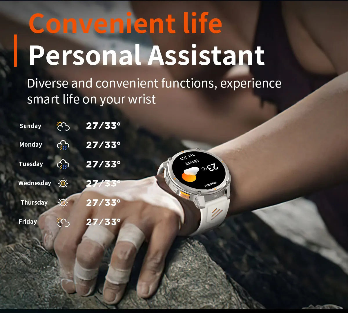 AMOLED GPS Bluetooth Smart Watch