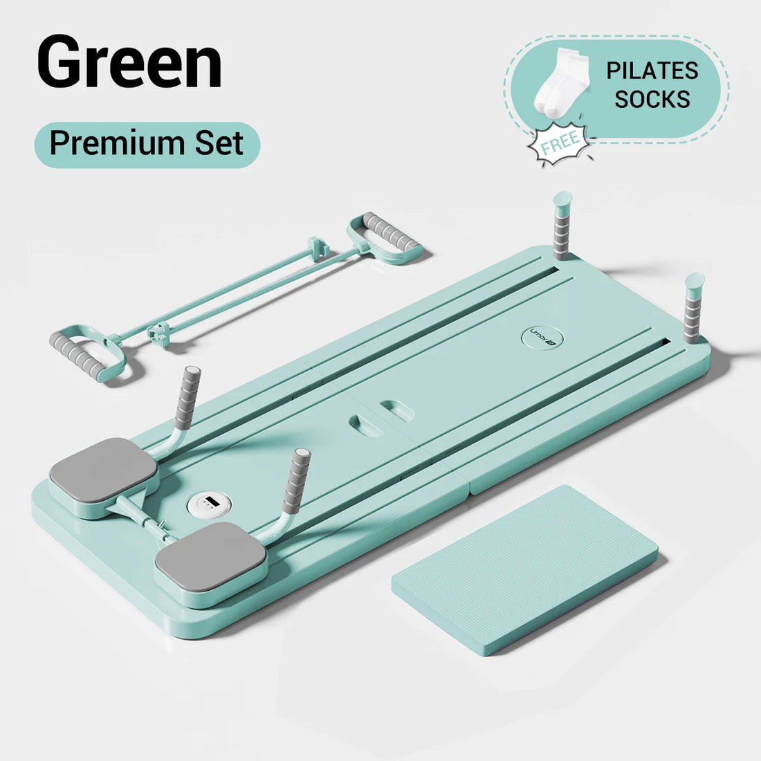Multifunctional Pilates Board with Resistance Tubes