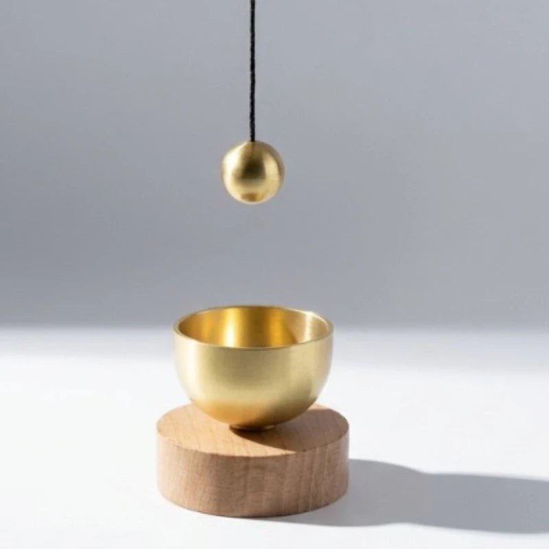 Mini Brass Singing Bowl for Yoga Meditation Relaxation Sound