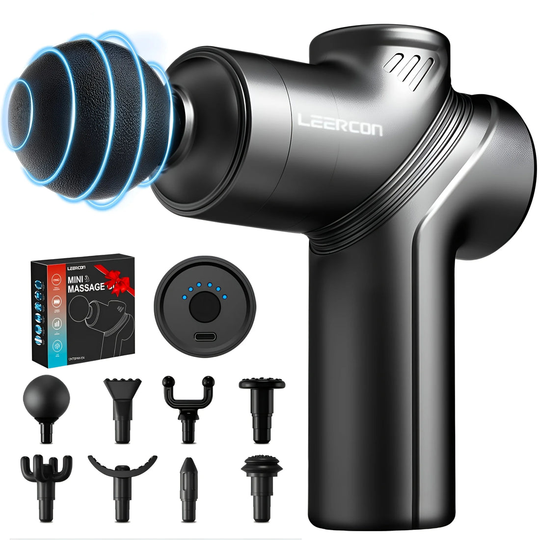 Mini Deep Tissue Massage Gun with Four Heads