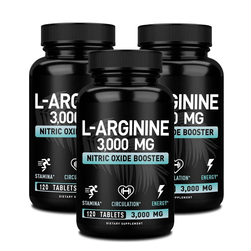 L-Arginine 3000mg Supplement for Energy and Endurance
