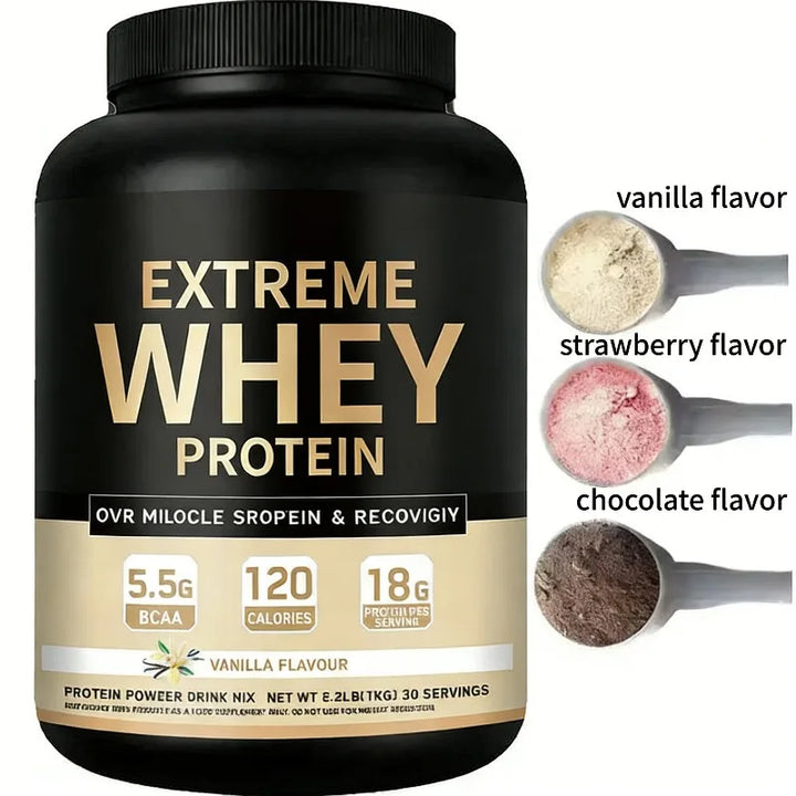 Vanilla Whey Protein Powder for Muscle Recovery Fitness