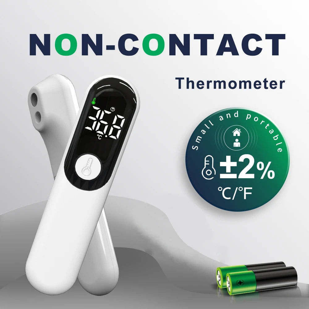 Non-Contact Infrared Forehead Thermometer with LED Display