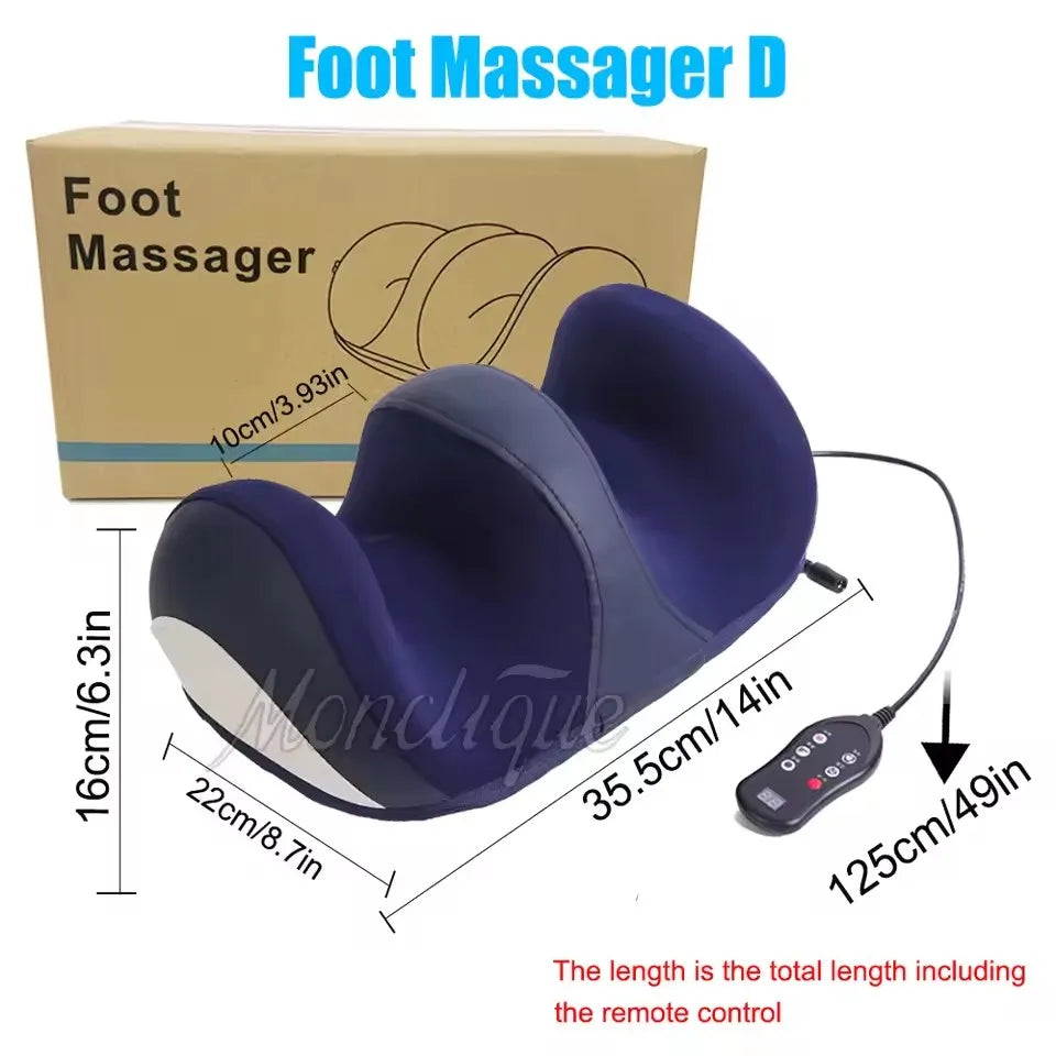 Extra Large Electric Foot Massager with Heat and Shiatsu