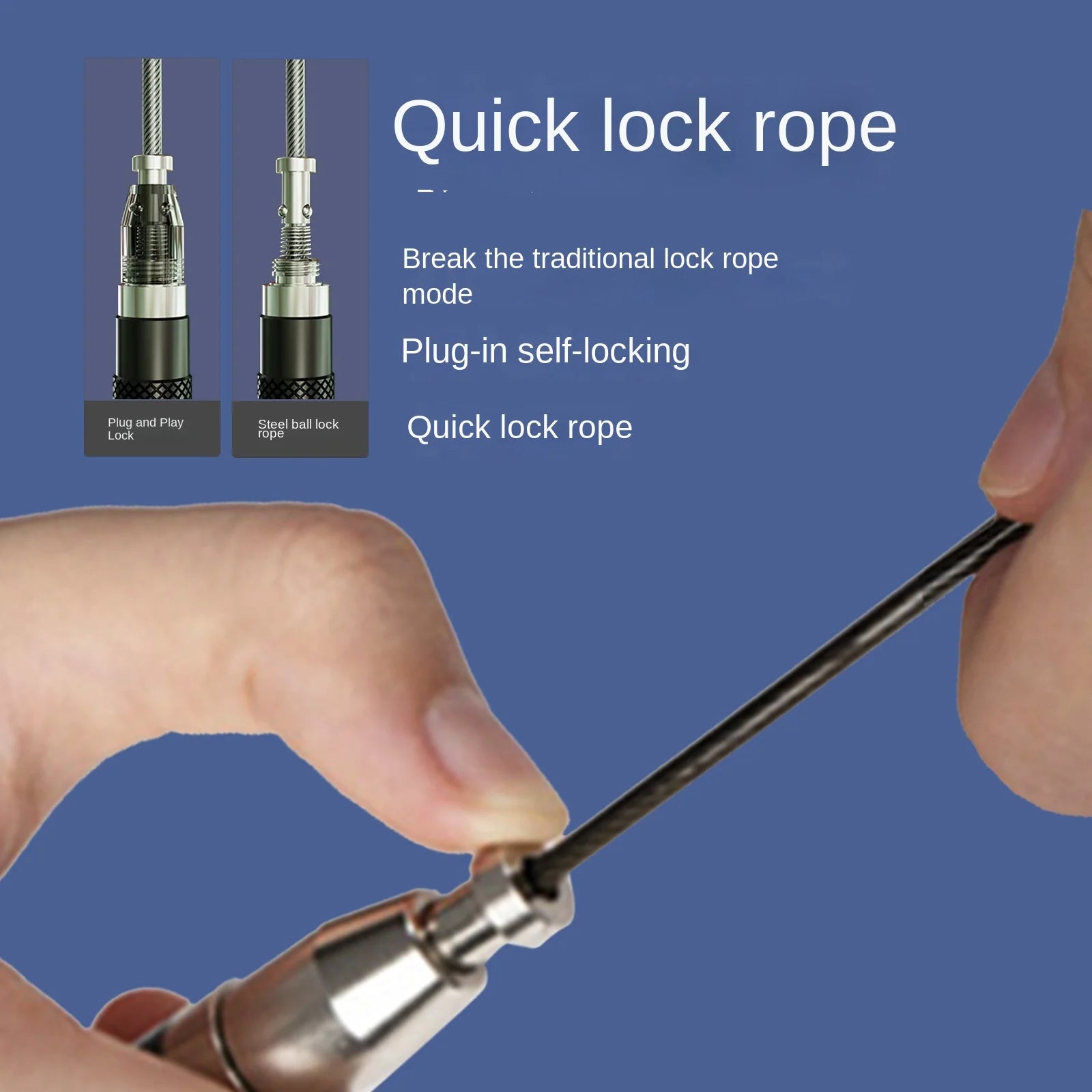 Adjustable Steel Jump Rope with Ball Bearings Fitness